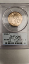 2009-P $1 James K. Polk Position B - First Day of Issue MS66