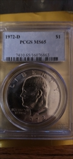 1972-D $1 MS65