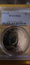 1971-D $1 MS65