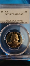 1973-S 25C PR69DCAM