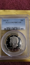 1991-S 50C PR70DCAM