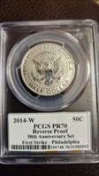 2014-W 50C Reverse Proof First Strike - Philadelphia PR70