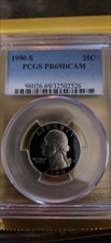 1990-S 25C PR69DCAM