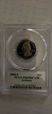 2008-S 25C Arizona PR69DCAM