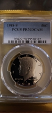 1988-S 50C PR70DCAM
