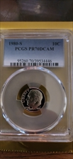 1980-S 10C PR70DCAM