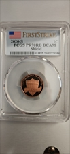 2020-S 1C Shield  First Strike PR70DCAM