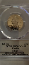 2004-S 25C Florida Silver PR70DCAM
