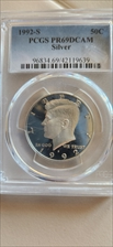 1992-S 50C Silver PR69DCAM