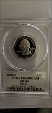 2008-S 25C Alaska Silver PR69DCAM
