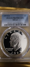 1973-S $1 Silver PR69DCAM