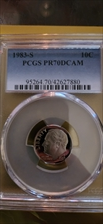 1983-S 10C PR70DCAM