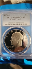1976-S $1 Clad Type 2 PR69DCAM