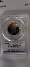 2006-S 25C South Dakota PR69DCAM