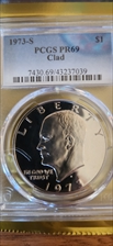 1973-S $1 Clad PR69