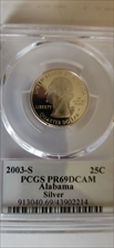 2003-S 25C Alabama Silver PR69DCAM