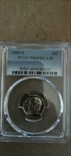 1985-S 10C PR69DCAM