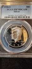 1998-S 50C Silver PR70DCAM