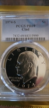 1974-S $1 Clad PR69