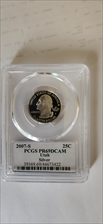 2007-S 25C Utah Silver PR69DCAM