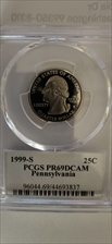 1999-S 25C Pennsylvania PR69DCAM