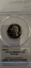 1999-S 25C Georgia PR69DCAM