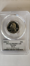 2006-S 25C Nevada Silver PR69DCAM