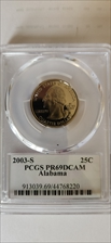 2003-S 25C Alabama PR69DCAM