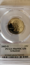2003-S 25C Arkansas PR69DCAM