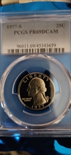 1977-S 25C PR69DCAM