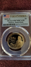 2022-S $1 Native American First Strike PR70DCAM