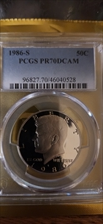 1986-S 50C PR70DCAM