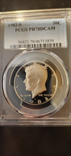 1982-S 50C PR70DCAM