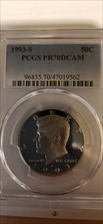 1993-S 50C PR70DCAM