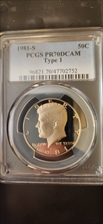 1981-S 50C Type 1 PR70DCAM