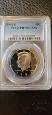 1992-S 50C PR70DCAM