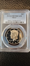 1999-S 50C Silver PR70DCAM