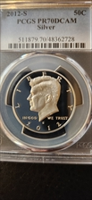 2012-S 50C Silver PR70DCAM