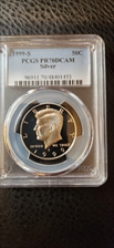 1999-S 50C Silver PR70DCAM