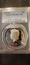 1987-S 50C PR70DCAM