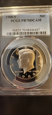 1988-S 50C PR70DCAM