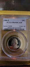1986-S 25C PR69DCAM