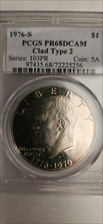 1976-S $1 Clad Type 2 PR68DCAM