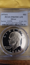 1974-S $1 Silver PR69DCAM