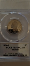 2004-S 25C Florida PR70DCAM