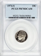 1974-S 10C PR70DCAM
