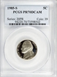 1985-S 5C PR70DCAM