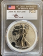 2011-P $1 Silver Eagle Rev PR FS 25th Ann ME Series Mercanti PR70