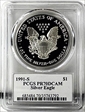 1991-S $1 Silver Eagle Mercanti Flag Signature PR70DCAM