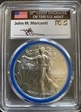 2013-W $1 Silver Eagle Rev PR Mint Engraver Series Mercanti Signature PR70